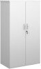Dams Double Door Cupboard with 3 Shelves - 1440mm High - White