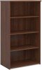 Dams Standard Bookcase 1440mm High - Walnut