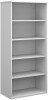 Dams Standard Bookcase 1790mm High - White