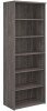 Dams Standard Bookcase 2140mm High - Grey Oak