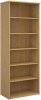 Dams Standard Bookcase 2140mm High - Oak