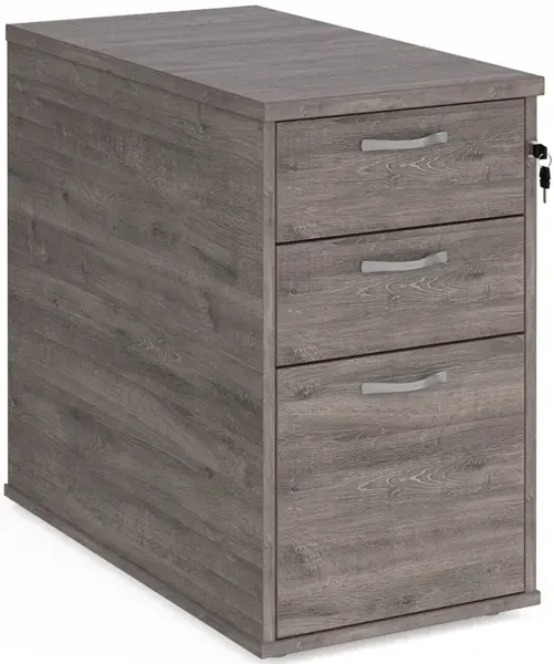 Dams Executive Desk High Pedestal - 426 x 800mm - Grey Oak