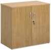 Gentoo Double Door Cupboard with 1 Shelf 740 x 800 x 470mm - Oak