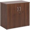 Gentoo Double Door Cupboard with 1 Shelf 740 x 800 x 470mm - Walnut