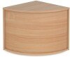 Gentoo Reception Modular 90° Corner Base Unit - 800 x 800mm - Beech