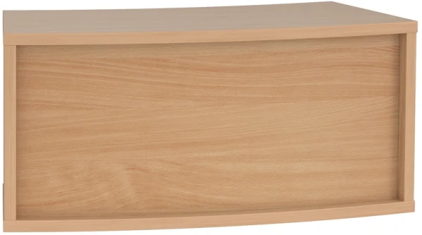 Gentoo Reception Modular 45° Curved Top Hutch Unit - 800 x 350mm - Beech