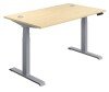 TC Economy Height Adjustable Desk with I-Frame Legs - 1200mm x 800mm - Maple (8-10 Week lead time)