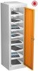 Probe TabBox Single Door 8 Compartment Locker with Standard Plug - 1000 x 305 x 370mm - Orange (RAL 2003)