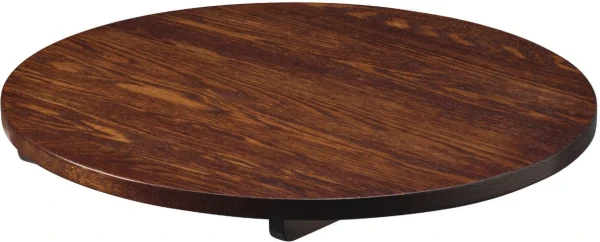 Tabilo Stained Solid Wood Round Table Top - 700mm - Walnut
