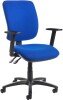 Dams Senza High Back Operator Chair with Adjustable Arms - Blue
