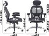Dams Sandro Mesh Back Executive Chair With Air Mesh Seat And Head Rest