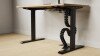Formetiq Sit-Stand Desk & Accessories Bundle - Monitor Arm, Under Desk Power Module, Boost Power Module, Power Cable & Cable Spine - Amber Oak