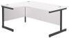 TC Single Leg Corner Desk 1800 x 1200mm - White