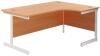 TC Single Leg Corner Desk - 1600 x 1200mm - Beech