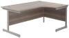 TC Single Leg Corner Desk 1800 x 1200mm - Grey Oak