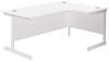 TC Single Leg Corner Desk 1800 x 1200mm - White