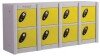 Probe MiniBox 8 Multi Door Stackable Lockers - 415 x 900 x 230mm - Yellow (RAL 1004)