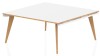 Dynamic Oslo Square Boardroom Table - 1600 x 1600mm - Warm Oak