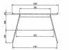 Teknik Towson White Effect Trestle Home Desk - 1200 x 550mm