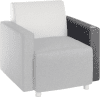 Teknik Cube Modular Reception Chair USB Arm - Left