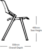 KI Myke 4 Leg Side Chair