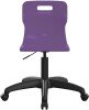 Titan Swivel Junior Chair with Black Base - (6-11 Years) 355-420mm Seat Height - Purple