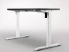 Ökoform Miniöko-Up Rectangular Height Adjustable Heated Desk with I-Frame Legs - 1200 x 600mm - Black