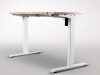 Ökoform Miniöko-Up Rectangular Height Adjustable Heated Desk with I-Frame Legs - 1200 x 600mm - Oak