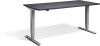 Lavoro Advance Height Adjustable Desk - 1200 x 800mm - Anthracite Sherman Oak