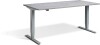 Lavoro Advance Height Adjustable Desk - 1400 x 700mm - Concrete