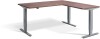 Lavoro Advance Corner Height Adjustable Desk - 1600 x 1600mm - Ferro Bronze