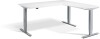 Lavoro Advance Corner Height Adjustable Desk - 1600 x 1600mm - White