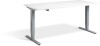 Lavoro Advance Height Adjustable Desk - 1600 x 700mm - White