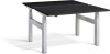 Lavoro Duo Height Adjustable Desk - 1400 x 800mm - Black