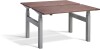 Lavoro Duo Height Adjustable Desk - 1600 x 800mm - Ferro Bronze