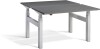 Lavoro Duo Height Adjustable Desk - 1400 x 800mm - Graphite