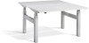 Lavoro Duo Height Adjustable Desk - 1400 x 800mm - Grey