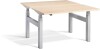 Lavoro Duo Height Adjustable Desk - 1200 x 800mm - Maple