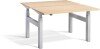 Lavoro Duo Height Adjustable Desk - 1600 x 800mm - Oak