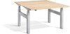 Lavoro Duo Height Adjustable Desk - 1400 x 800mm - Oak