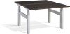Lavoro Duo Height Adjustable Desk - 1600 x 800mm - Wenge
