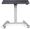 Lavoro Flex 4-wheel Mobile Desk 900 x 600mm - Anthracite Sherman Oak