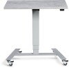 Lavoro Flex 4 Wheel Mobile Desk - 800 x 600mm - Concrete