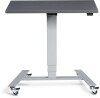 Lavoro Flex 4-wheel Mobile Desk 900 x 600mm - Graphite