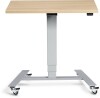 Lavoro Flex 4-wheel Mobile Desk 900 x 600mm - Beech