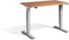 Lavoro Mini Height Adjustable Desk - 1000 x 600mm - Beech