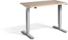 Lavoro Mini Height Adjustable Desk - 1000 x 600mm - Maple