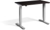 Lavoro Mini Height Adjustable Desk - 1000 x 600mm - Wenge