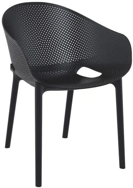 Siesta Sky Stacking Armchair - Black