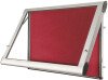 Spaceright Premium FlameShield Internal Showcase - 1005 x 735mm - Aluminium Frame & Red Felt